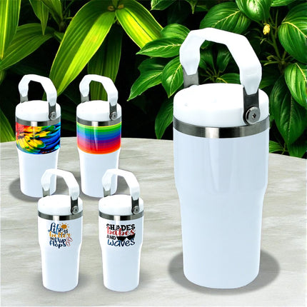 25x Upgraded 20oz sublimation cup with swing handle