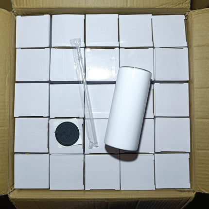 50x 15oz flat bottom sublimation tumblers