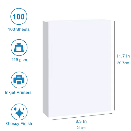 Photo paper for fridge magnets