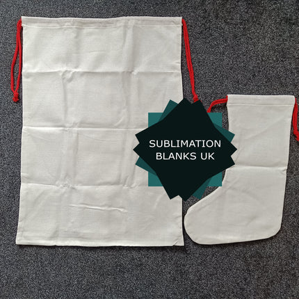 50x Sublimation Santa Sacks (Comes Blank)