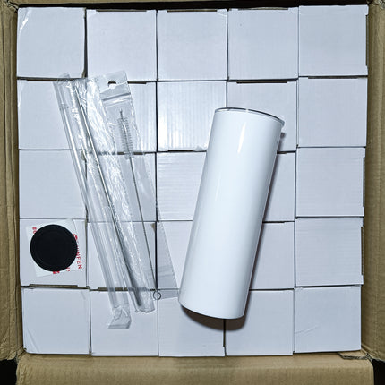 50x 20oz flat bottom sublimation tumbler