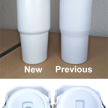25x Upgraded 30oz sublimation cup with swing handle