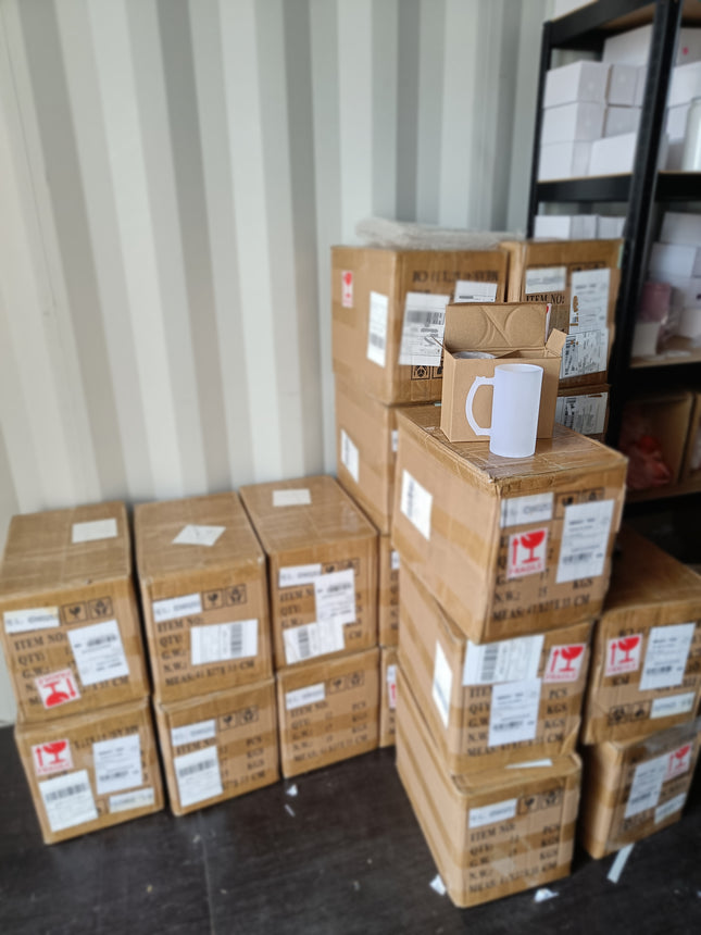 24 sublimation beer mugs