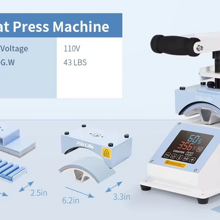 Pre-Order 3in1 mini heat press PYD Life